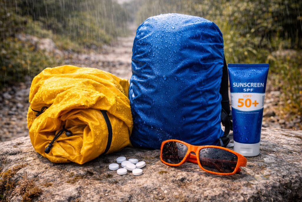 Des protections contre la météo pour partir en randonnée