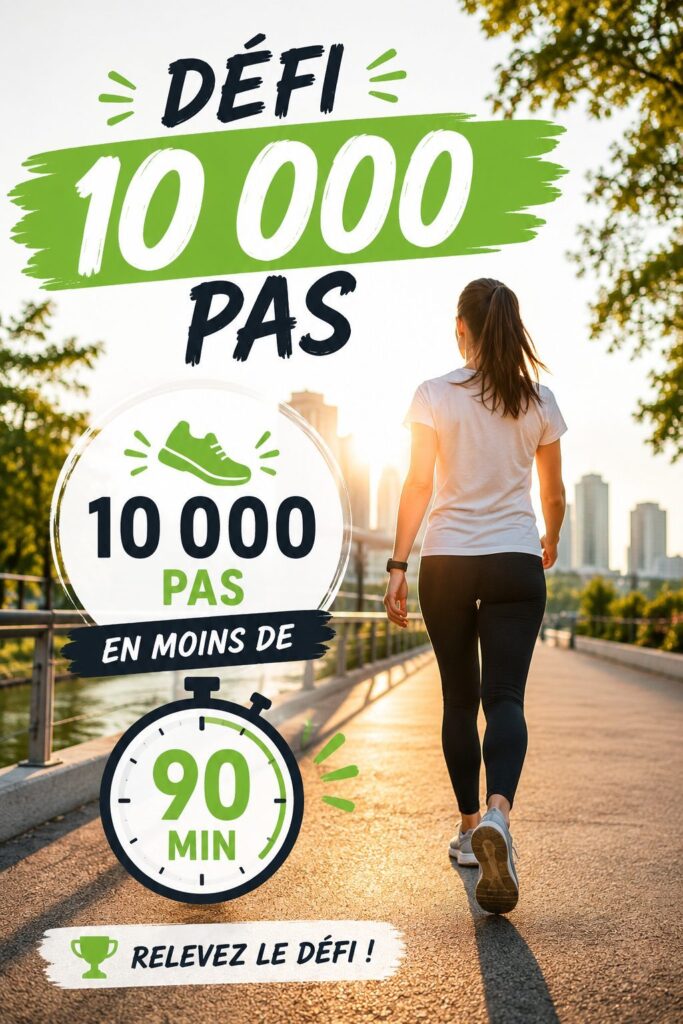 Défi 10 000 pas en 90 minutes : challenge marche à pied
