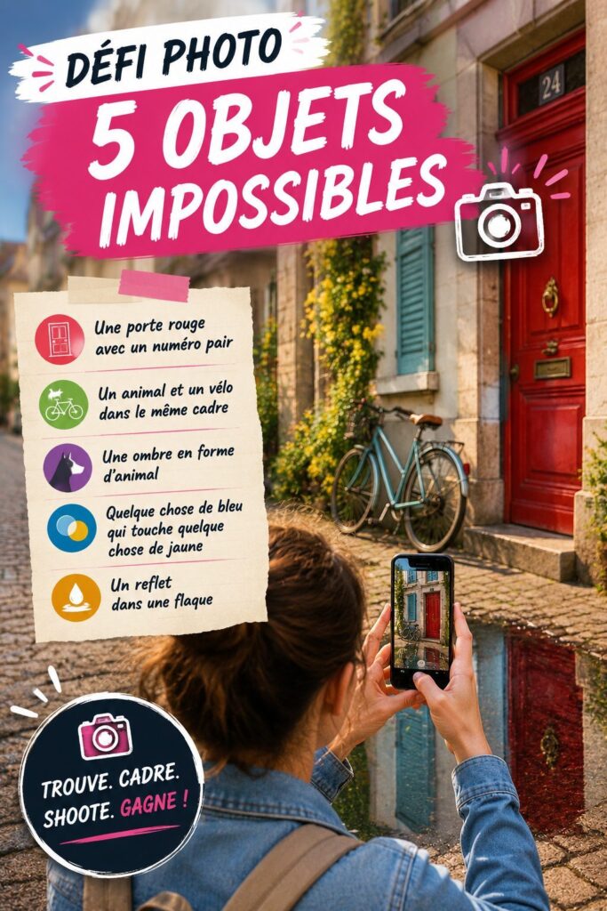Défi photo marche à pied : 5 objets impossibles à trouver en ville