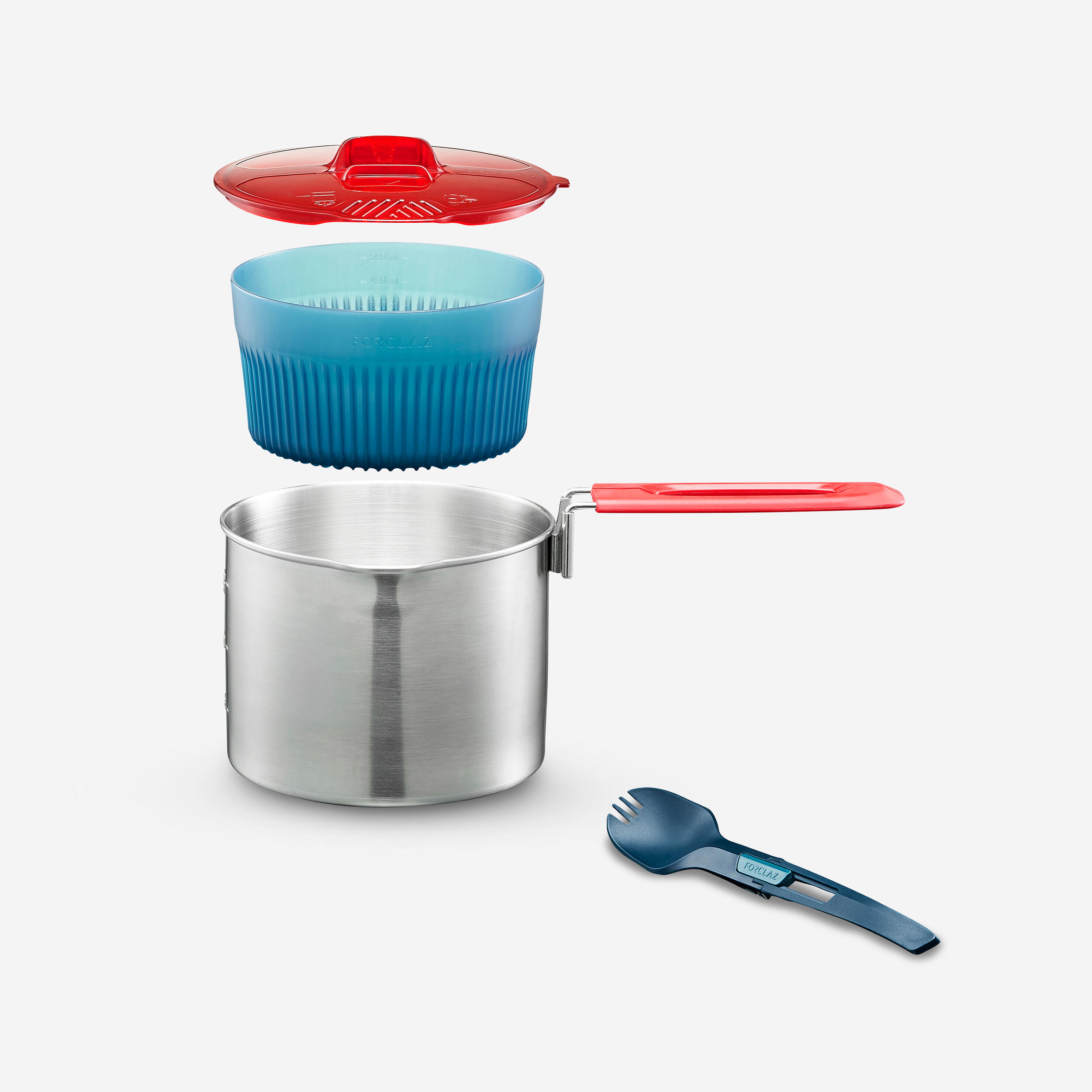 Popote inox de trekking 1 personne MT500