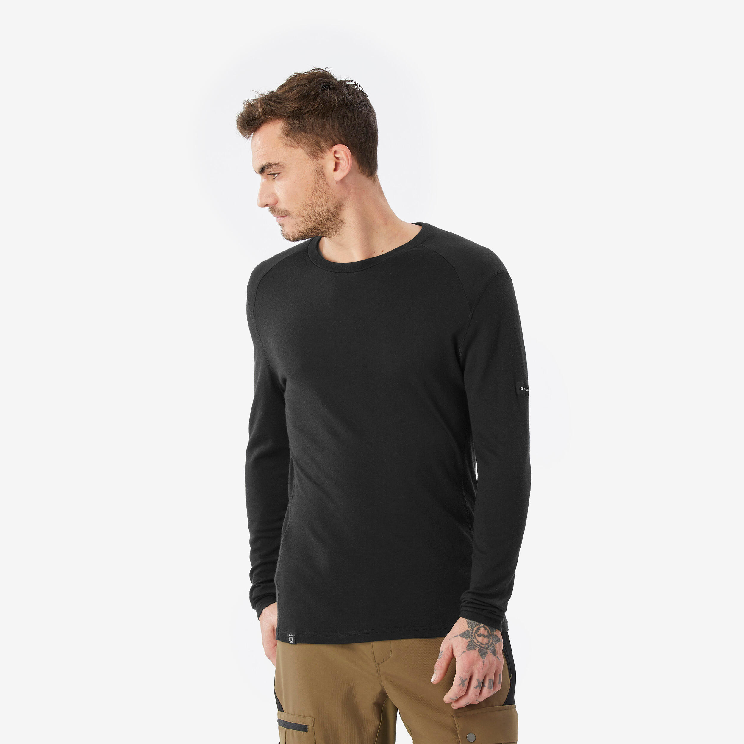 T-shirt mérinos manches longues MT500 – Homme