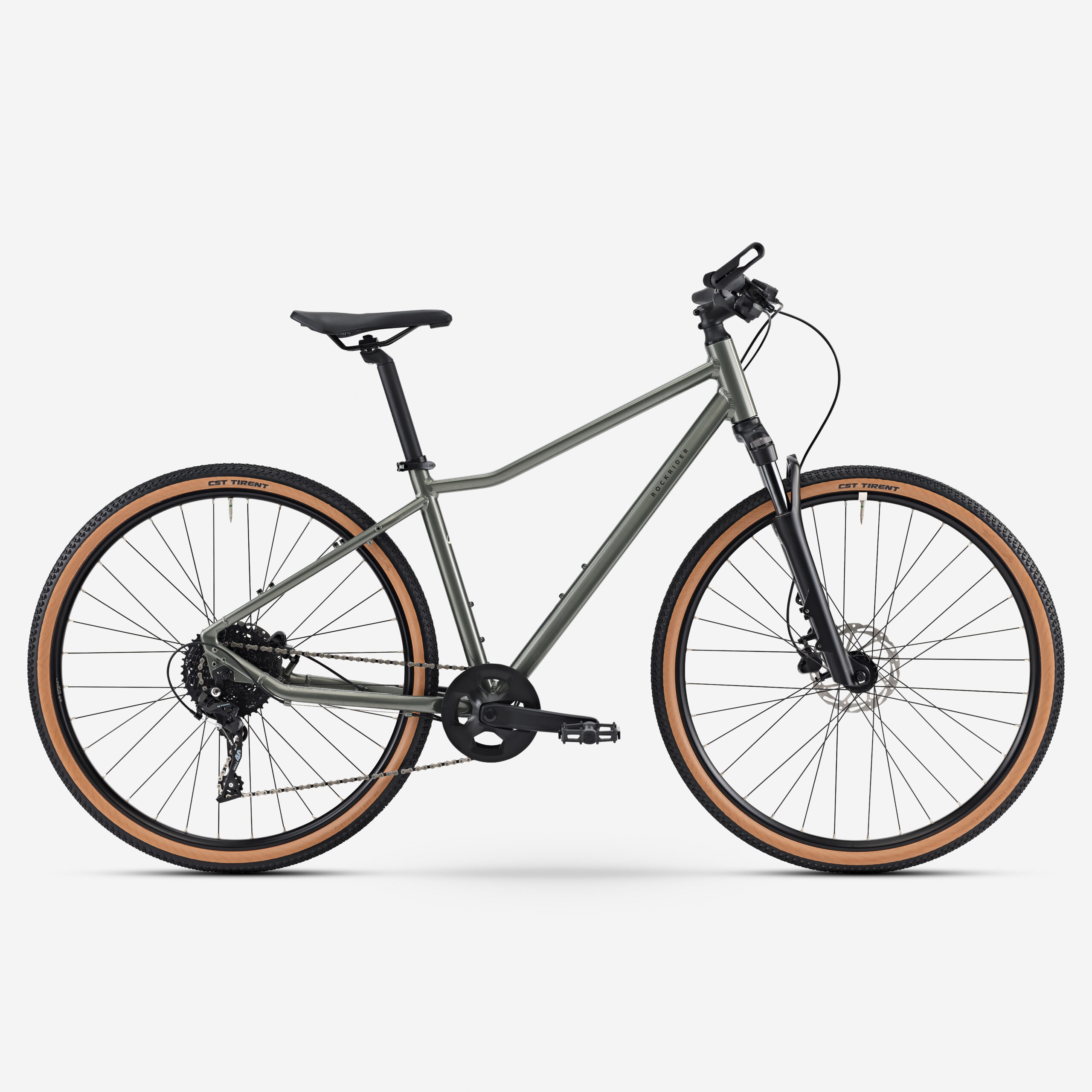 Vélo tout chemin cadre haut ACTV 500 vert